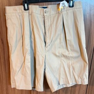Polo by Ralph Lauren Tan Flat Front Men's Shorts